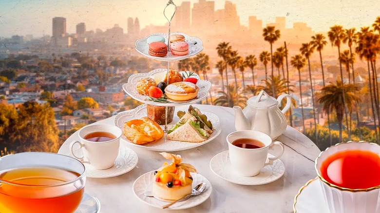 Afternoon tea spread Los Angeles