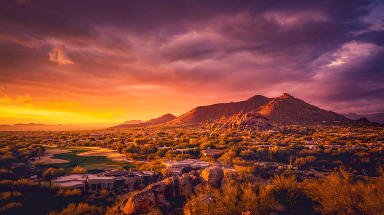 Sunset over Scottsdale Arizona