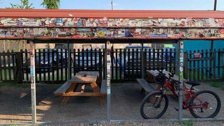 The outdoor patio at Big Star Bar