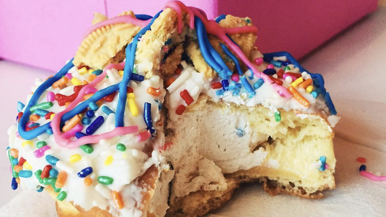 colorful cake donut