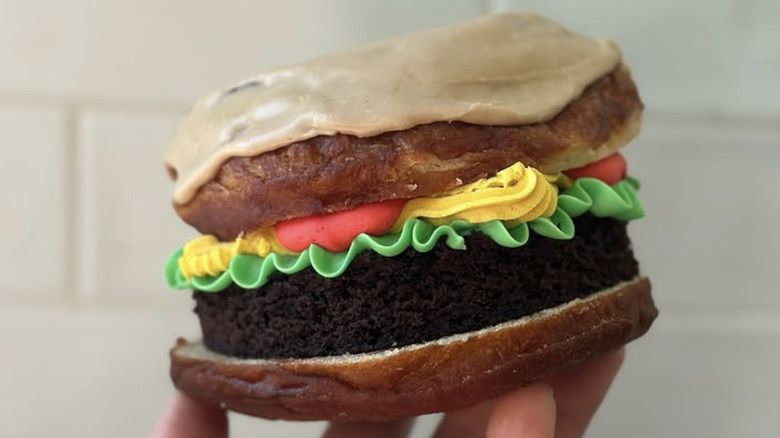 donut that looks like burger