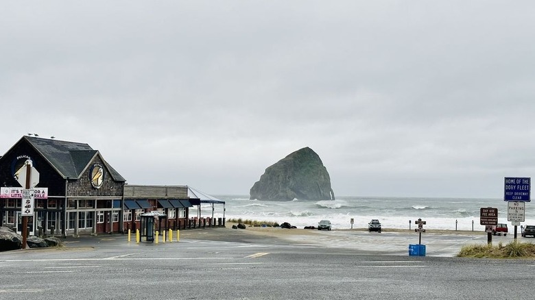 pelican brewing co exterior at the beach