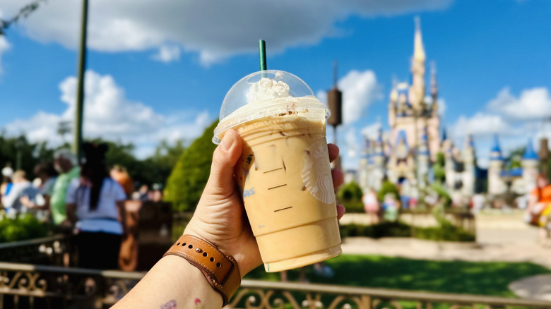 Hand holding a Cinderella Latte