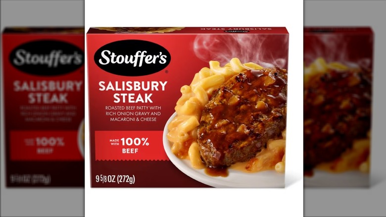 Box of Stouffer's Salisbury steak