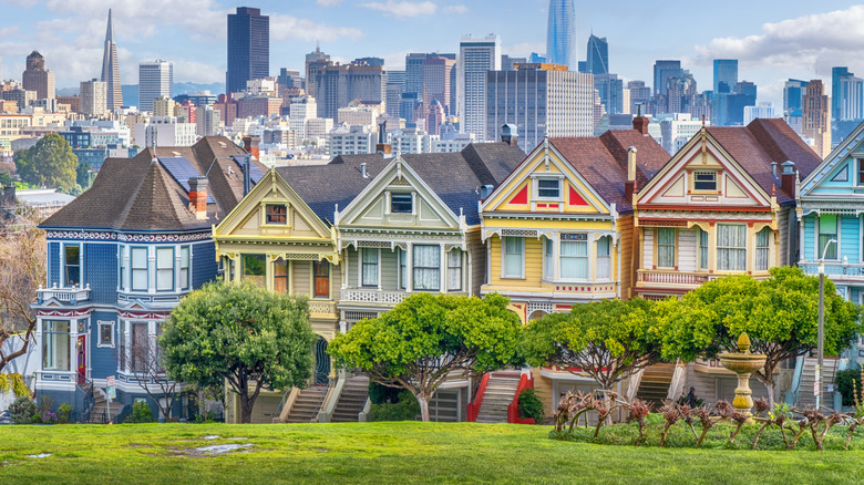 Colorful San Francisco skyline photograph