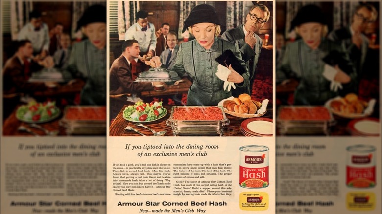 1950s ad for Armour Star Corned Beef Hash