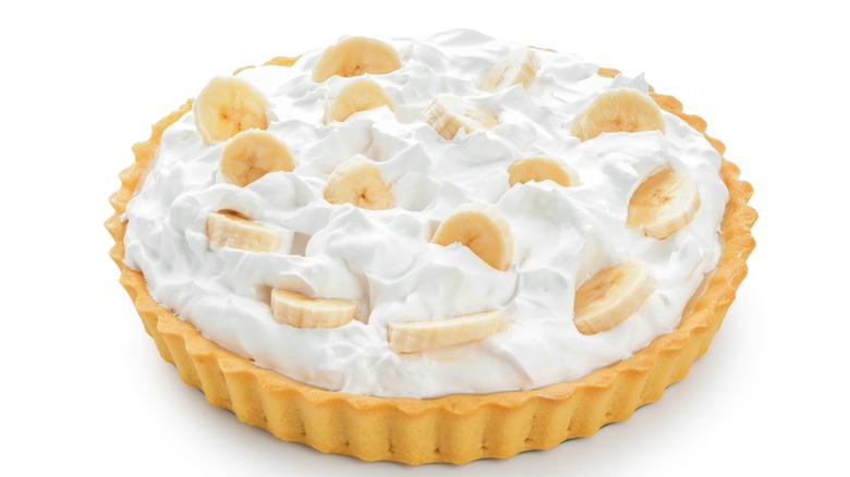 A whole banana cream pie