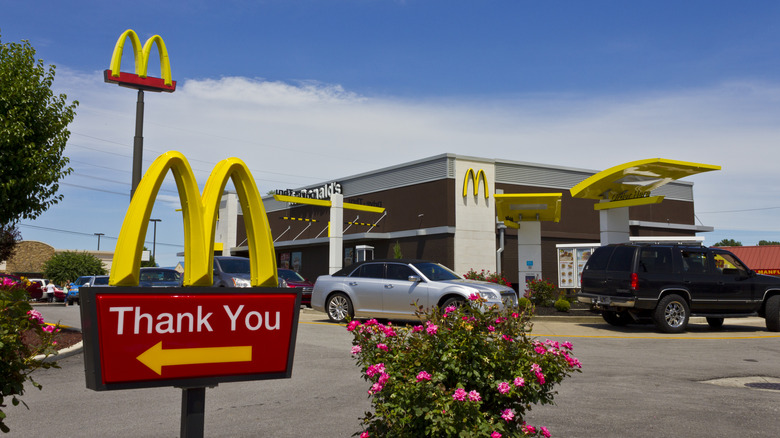McDonald's drive-thru line