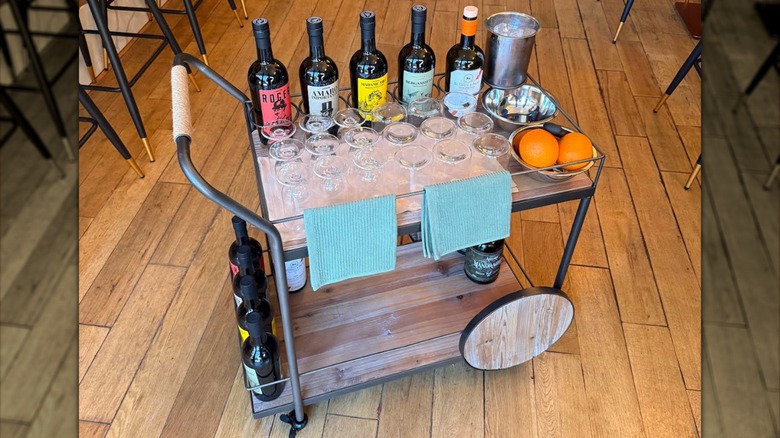 digestive bar cart at San Babila