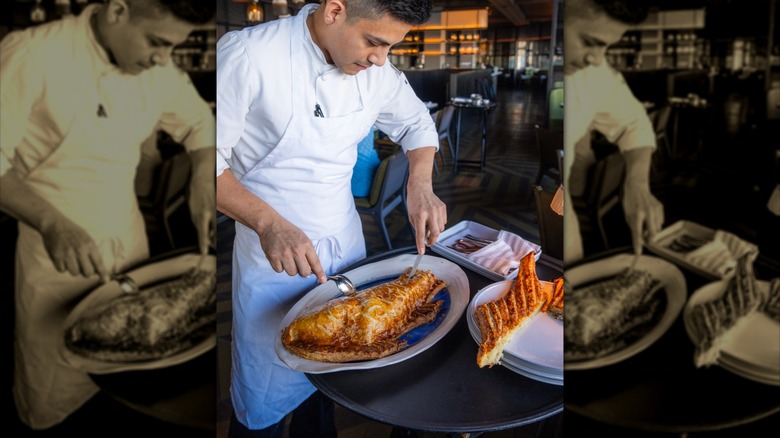 Black bass en croute at The Fulton