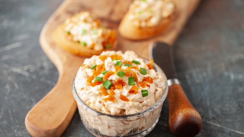 french onion dip with bruschetta