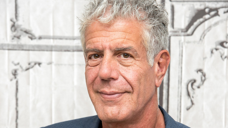 Anthony Bourdain grinning