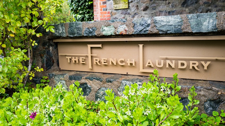 The French Laundry restaurant sign