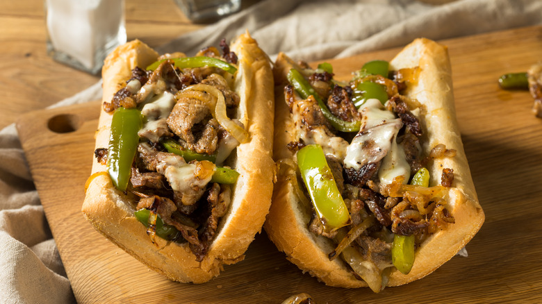 Philly cheesesteak peppers and onions