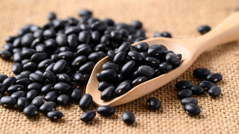 spoonful of dried black beans