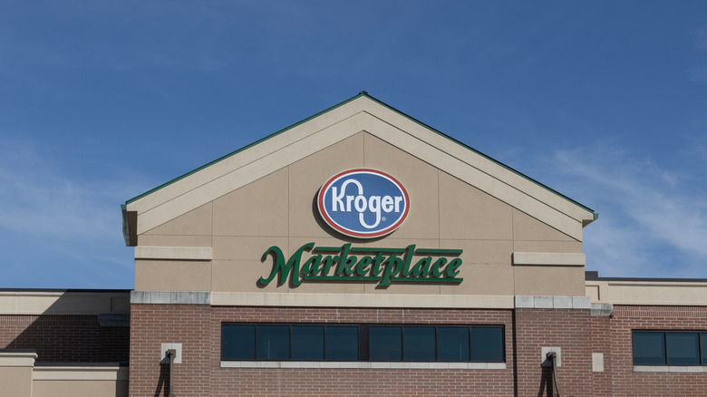 Kroger sign outside of store building