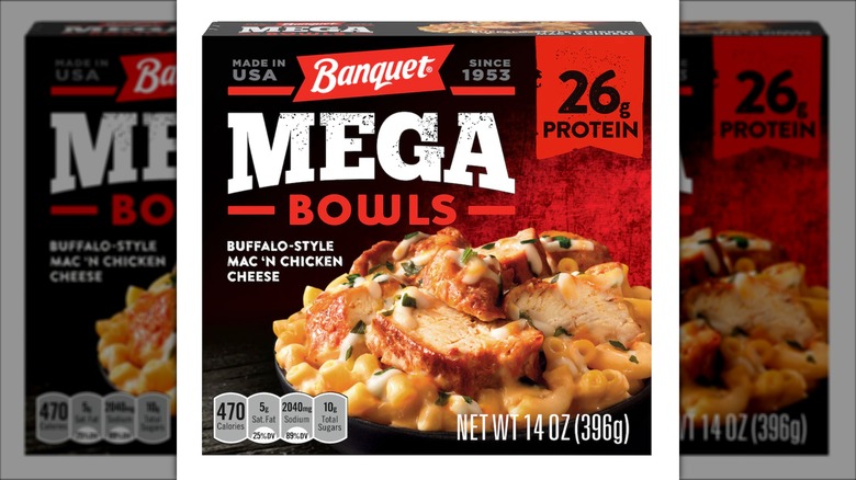 Package of Mega Bowls Buffalo-Style Chicken Mac 'N Cheese