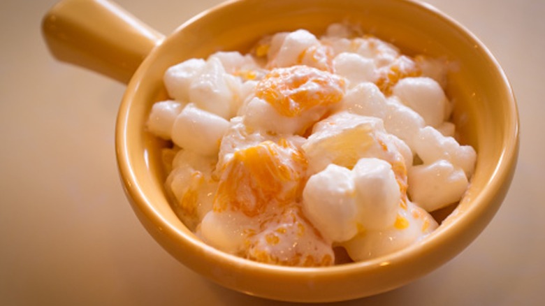 Bowl of Amish yum yum salad