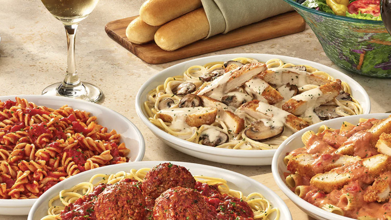 Create Your Own Pasta options shown on a table