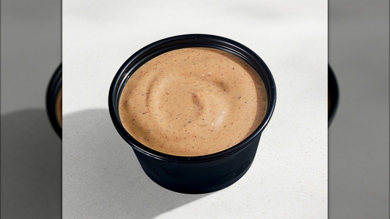 Close up image of Taco Bell Creamy Jalapeño Sauce