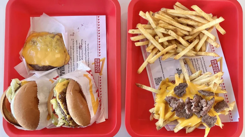Secret menu items on trays