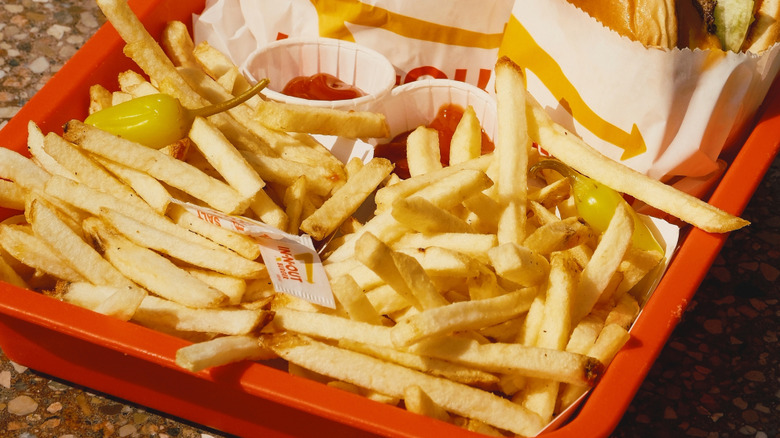 Close up of In-N-Out fries