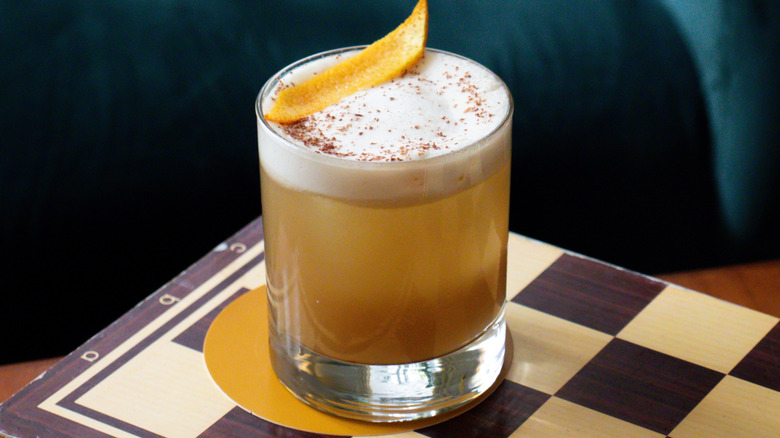 Whiskey Sour on a chess board
