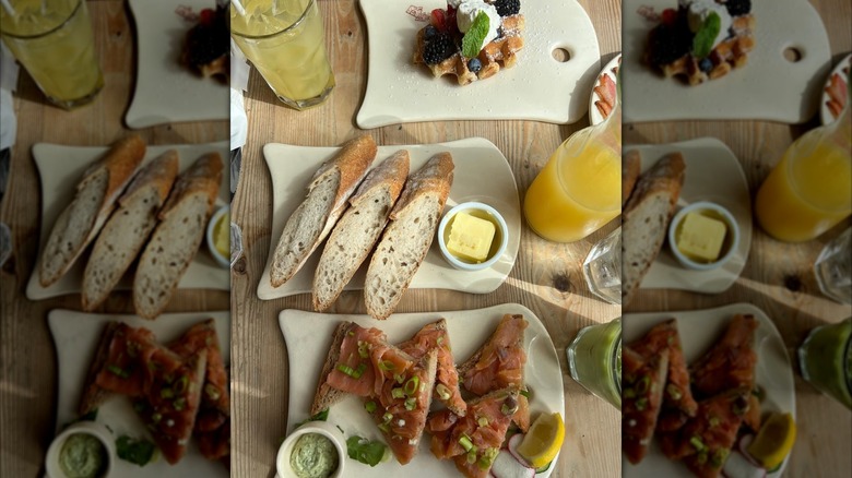 Food at Le Pain Quotidien on a table