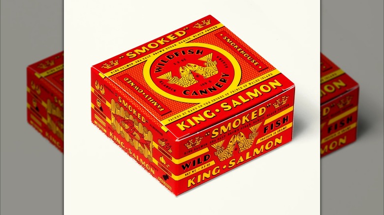 Wildfish Cannery, box of tinned smoked salmon
