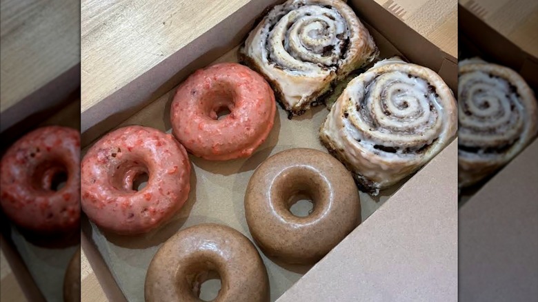 cinnamon rolls and donuts from Truman's Bakery