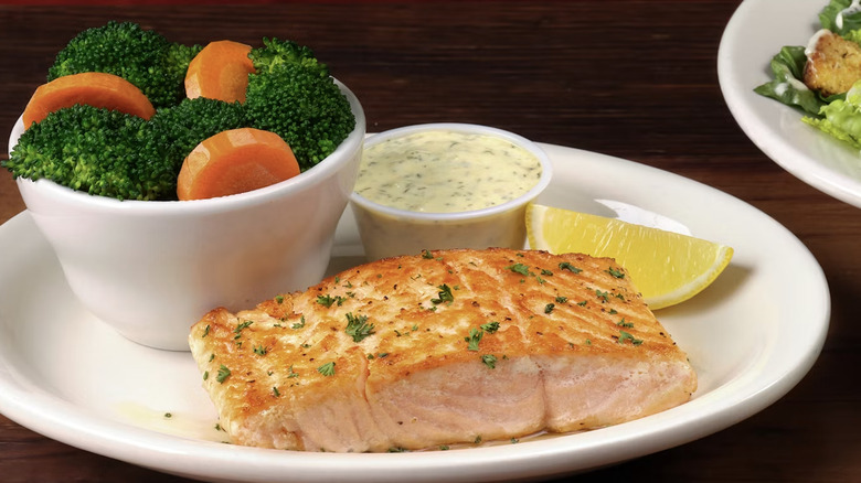 5-Ounce Grilled Salmon with broccoli