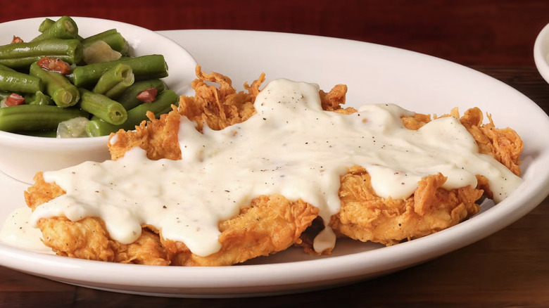 Country Fried Chicken covered in gravy