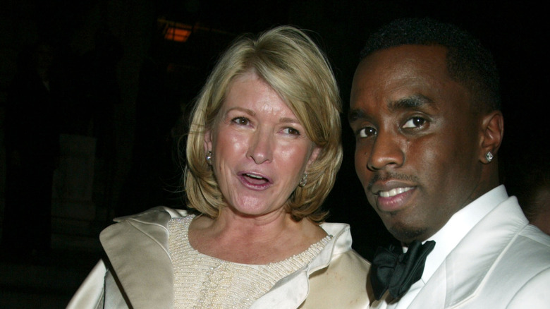 Close up of Martha Stewart and P Diddy