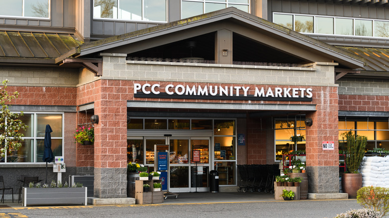 Exterior of PCC Community Markets brick building