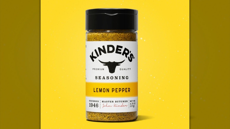 Jar of Kinder's Lemon Pepper Seasoning