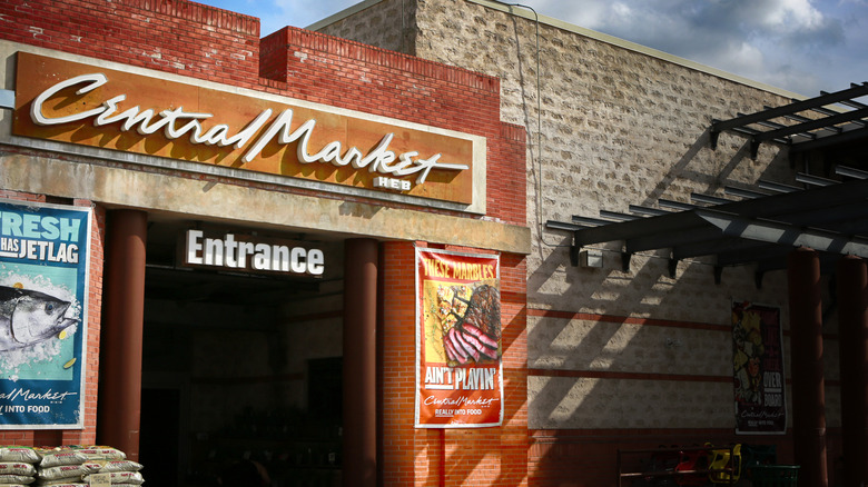 The entrance of an H-E-B Central Market in Austin, TX.