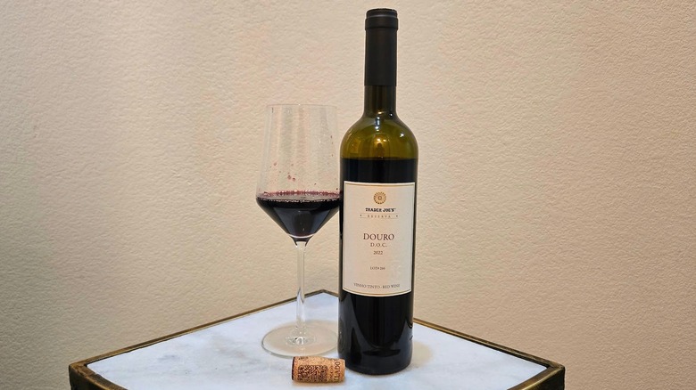 Trader Joe's Reserva Douro red blend and glass