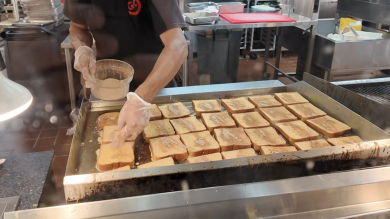 French toast being made at Golden Corral