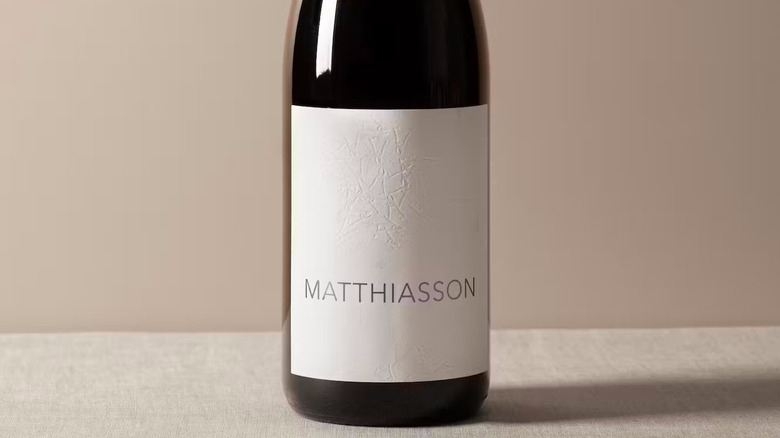 a bottle of Matthiasson Sparkling Barbera 2024 sparkling red wine