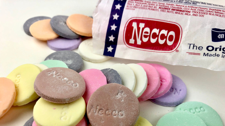 a pack of opened necco wafers