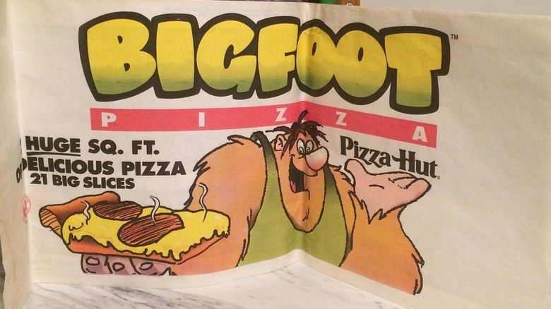 Pizza Hut Bigfoot 1990s wrapping
