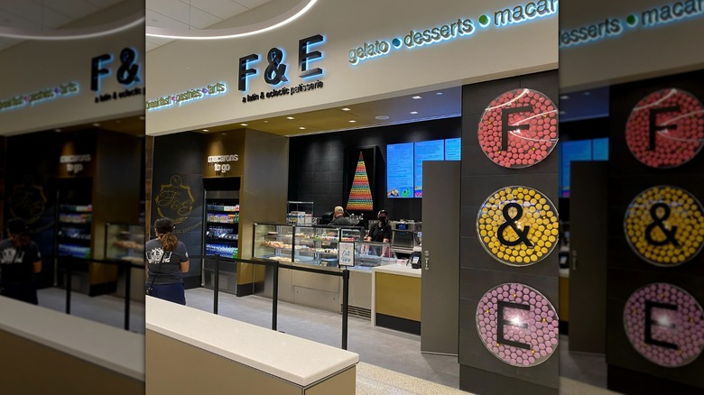 F&E dessert shop storefront