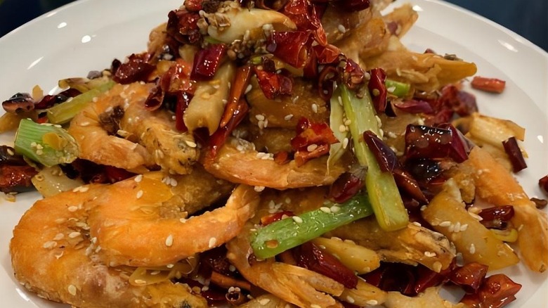 Spicy shrimp dish from Old Town Taste