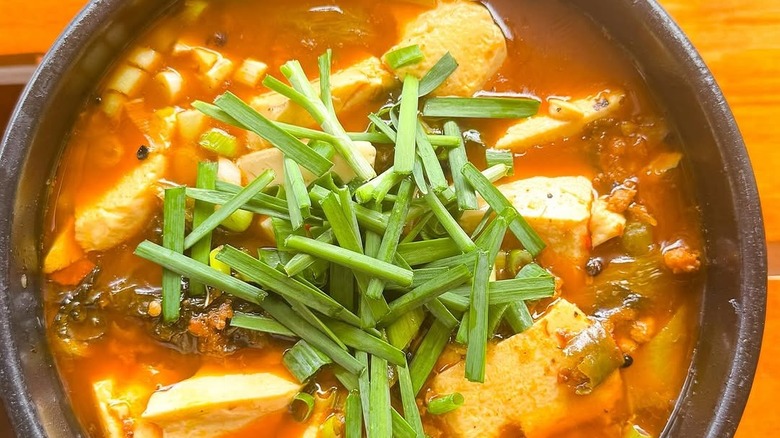 tofu soup from Chong Qing Cuisine