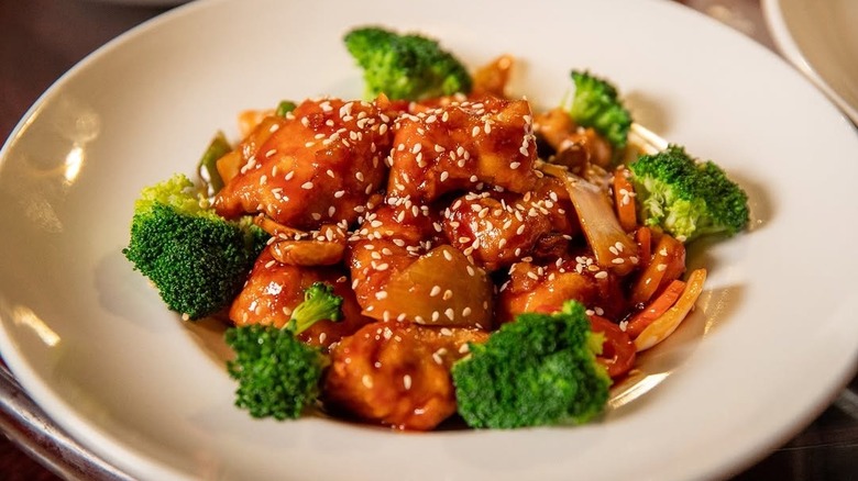 Sesame chicken from Oriental Wok