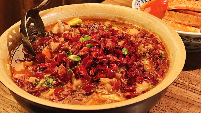 Dish served at Szechuan Mountain House