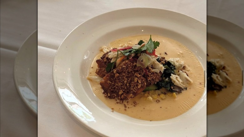 Pecan-crusted fish served at Commander's Palace in New Orleans