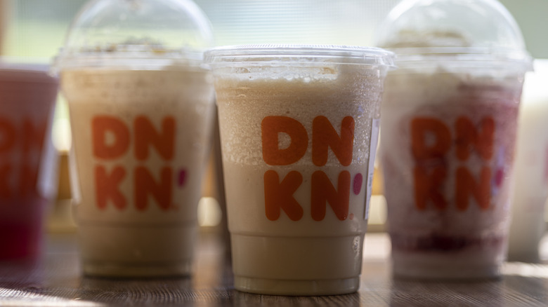 Dunkin iced drinks coffee