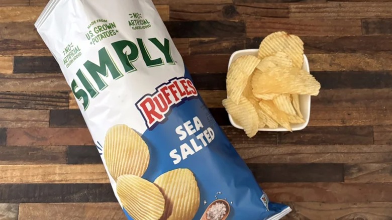 Simply Ruffles Sea Salt chips