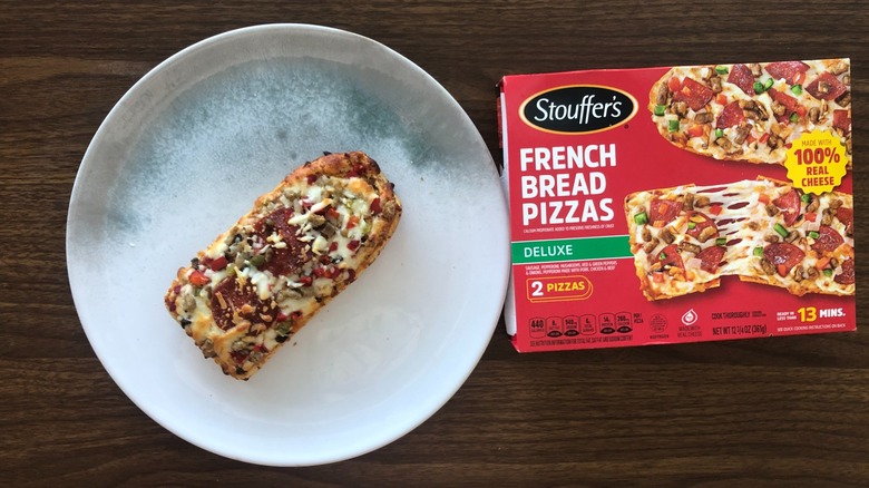 Stouffer's French bread deluxe pizza